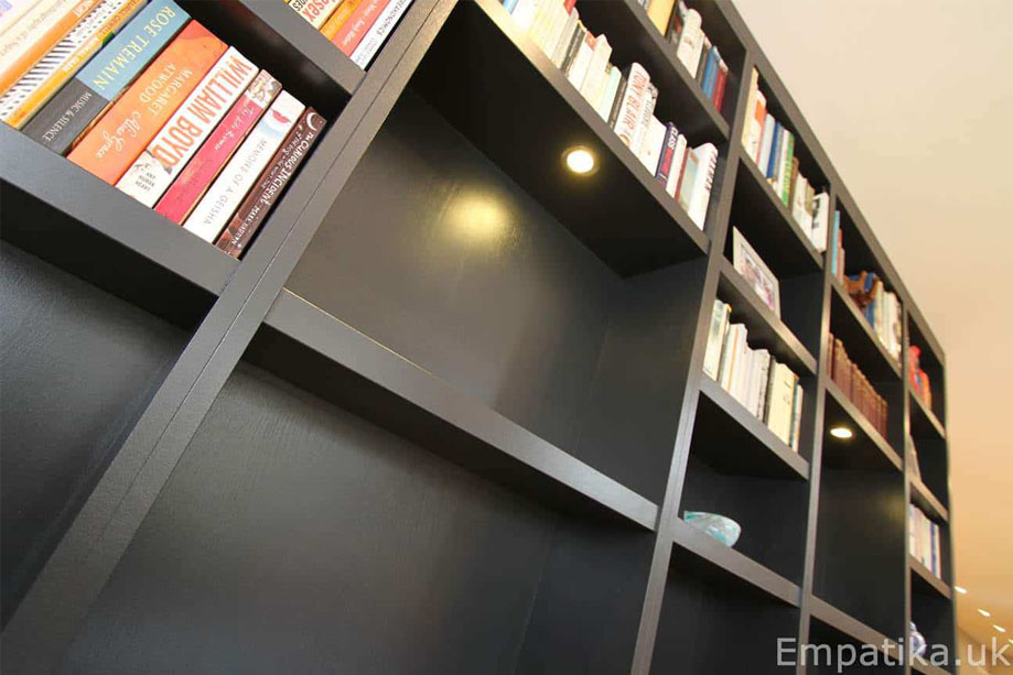 Fitted-wooden-bookshelves