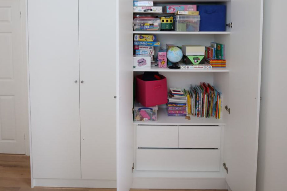 Living room cupboard build in house in Chiswick
