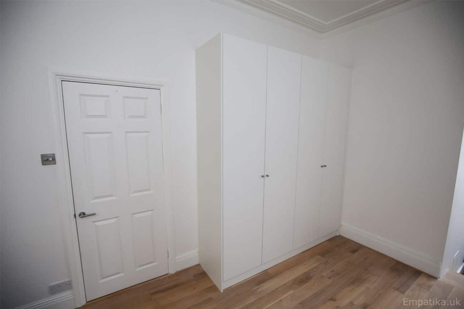 Living room cupboard build in house in Chiswick